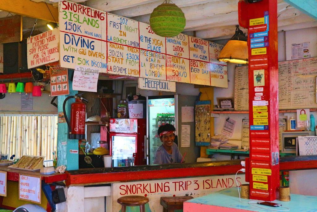 Gili La Boheme Hostel Quần đảo Gili Ngoại thất bức ảnh